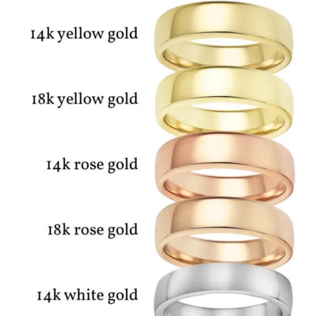 Adori Millennium 14K and 18K Yellow Gold Ring 14K and 18K Rose Gold Ring14K White Gold Ring
